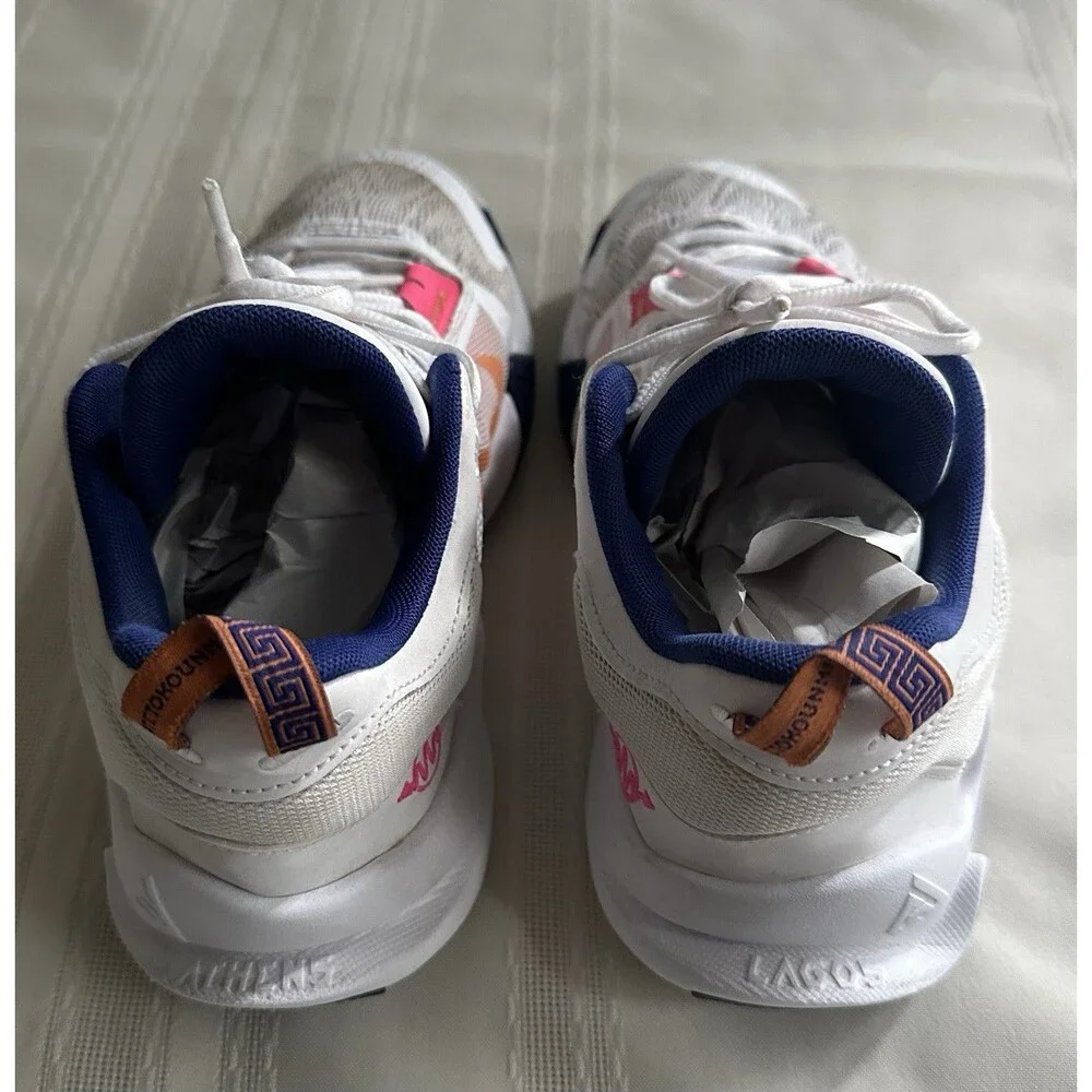 Nike Giannis Immortality 2 GS White Deep Royal Blue Pink Size 7Y DQ1943-102